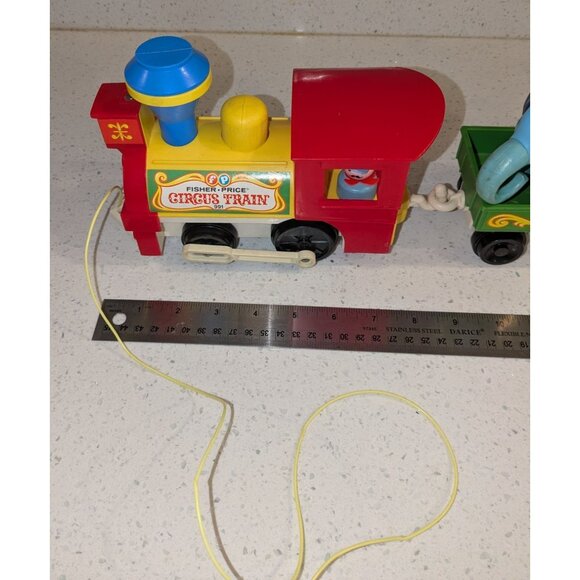 Vintage Fisher Price Little People Play Family Circus Train #991 9 Pieces - Picture 6 of 12